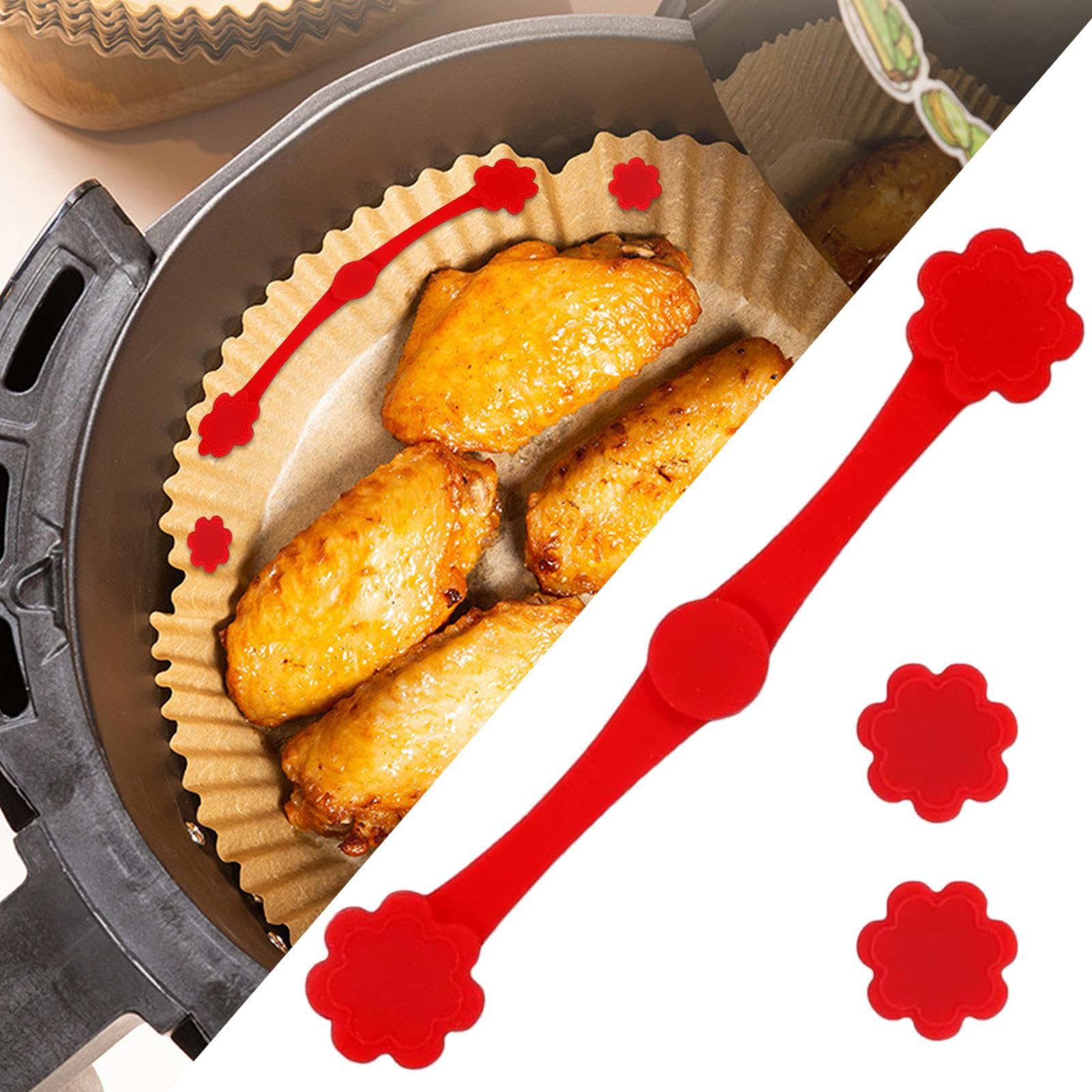 Magnesy Na Papier Do Frytkownicy Beztłuszczowej Akcesoria air fryera, | Magnesy żaroodporne na papier pergaminowy, 12 sztuk Akcesoria do frytkownicy powietrznej dla domu i kuchni