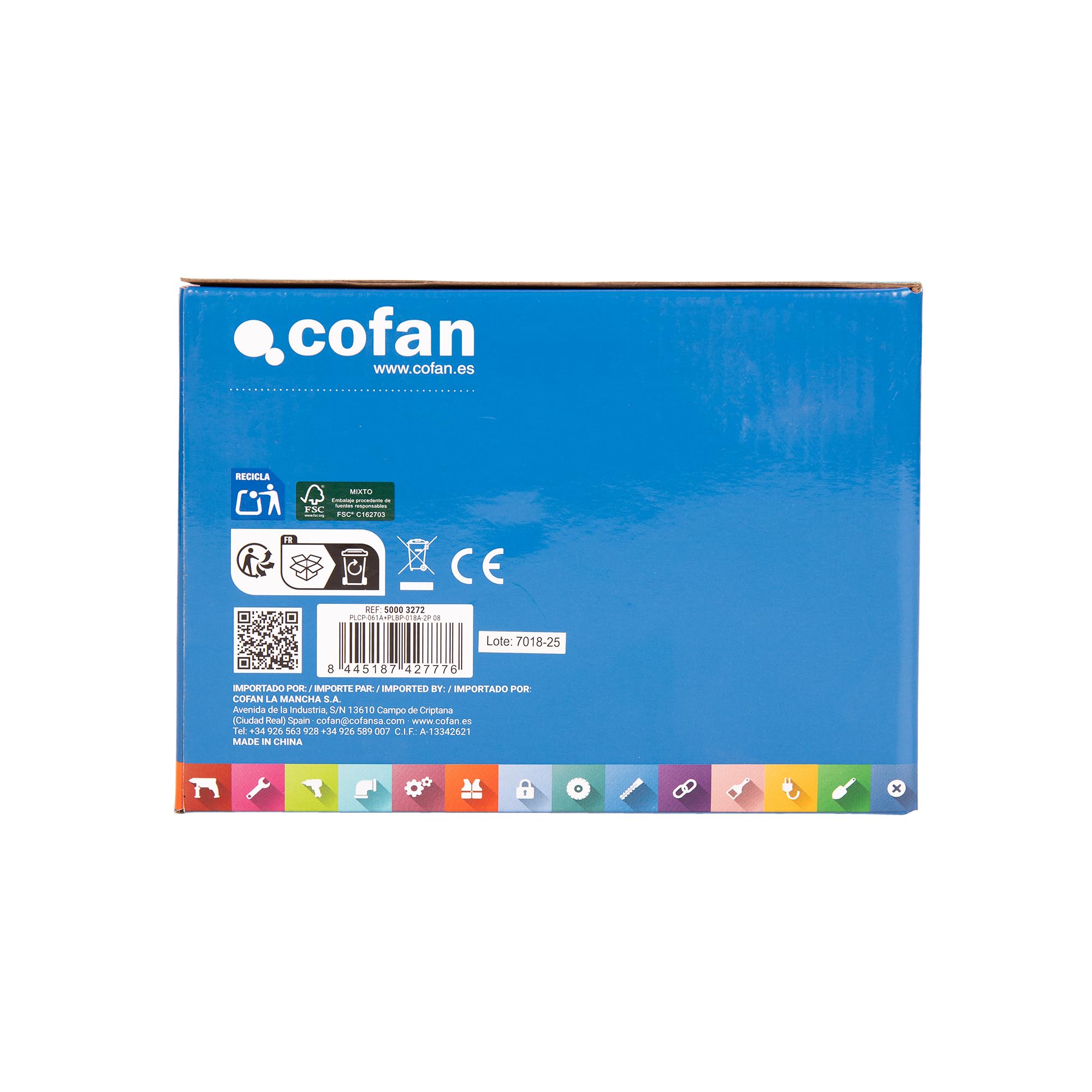 Cofan Pack de Cargador 20 V 4.5 A + batería 20 V 4.0 Ah Li-Ion | Sistema 1 for All | Protección Avanzada | Carga Segura