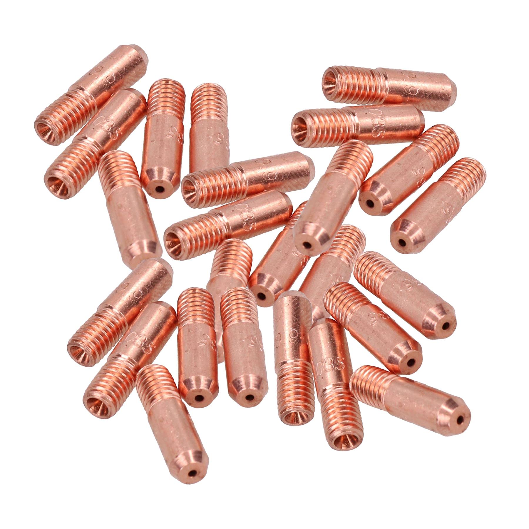 MIG-Schweiß-Kontaktspitzen – 10 Stück, 0,6 Mm Oder 0,8 Mm | Vollkupfer, Für Silverline & Andere MIG-Geräte
