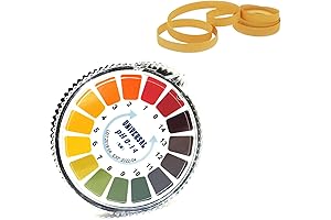 DGZZI 1 Roll PH Test Strips 0-14 16.4ft Alkaline Acid Indicator Meter Test Paper Roll