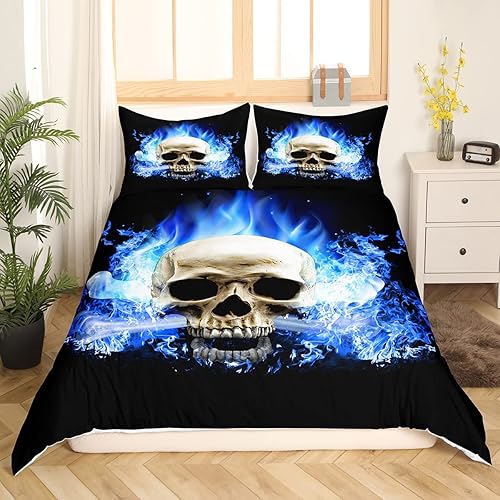 Vista 212 de Feelyou Juego de ropa de cama de coche de carreras para niños, juego de funda de edredón de deportes extremos para niños y niños, funda de edredón