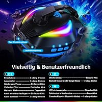 Fachixy FC100 Wireless Gaming Headset 2.4G PS5 PS4 PC Switch, 50 órás akkumulátor - RGB Black/Blue, Pro-Wireless 8