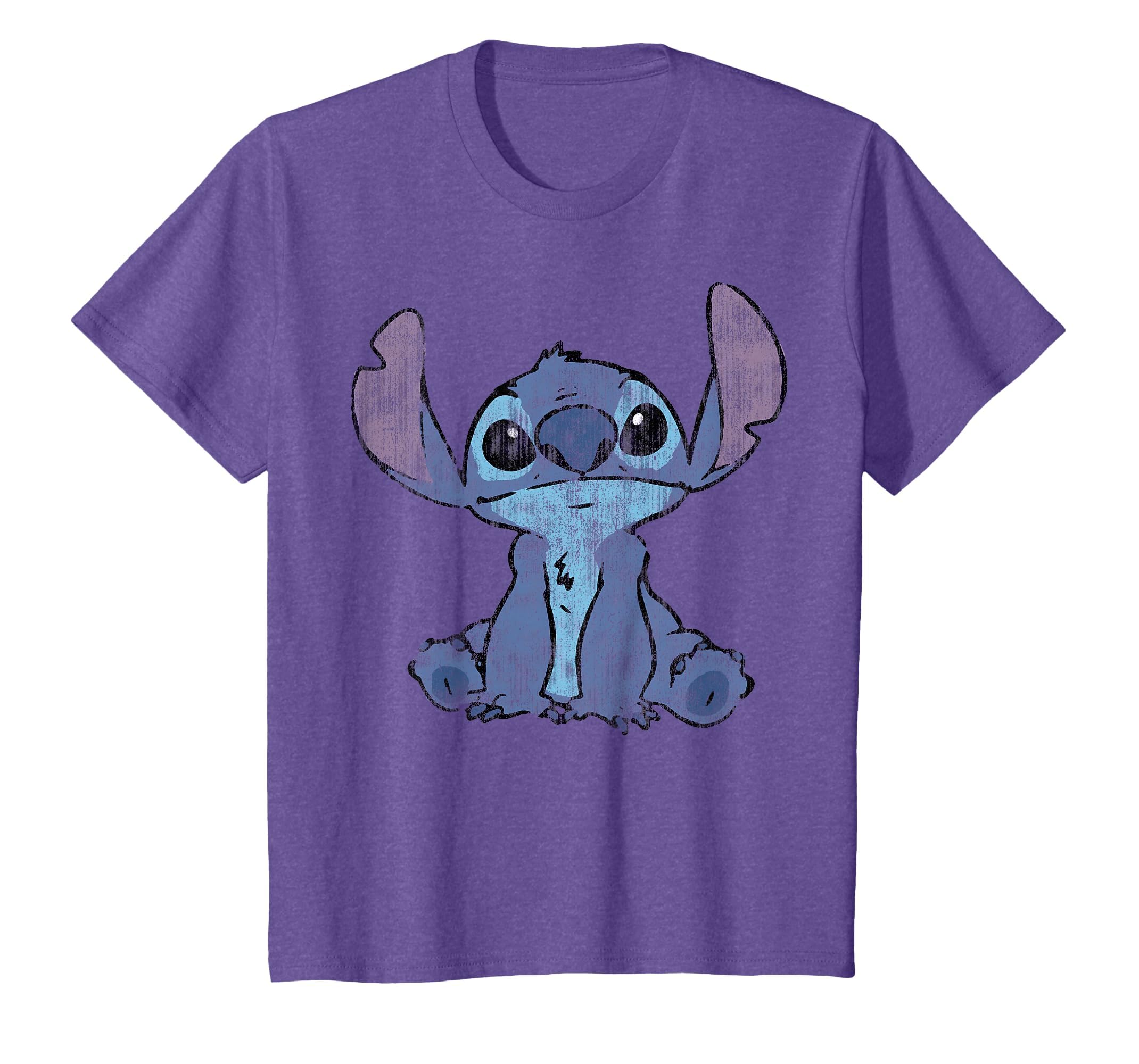 Disney Lilo &amp; Stitch Distressed Stitch Portrait T-Shirt