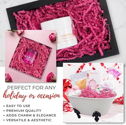 Miniatura 8 de MagicWater Supply - 1 libra - Naranja - Relleno de papel de corte arrugado ideal para envolver regalos, relleno de cestas, cumpleaños, bodas