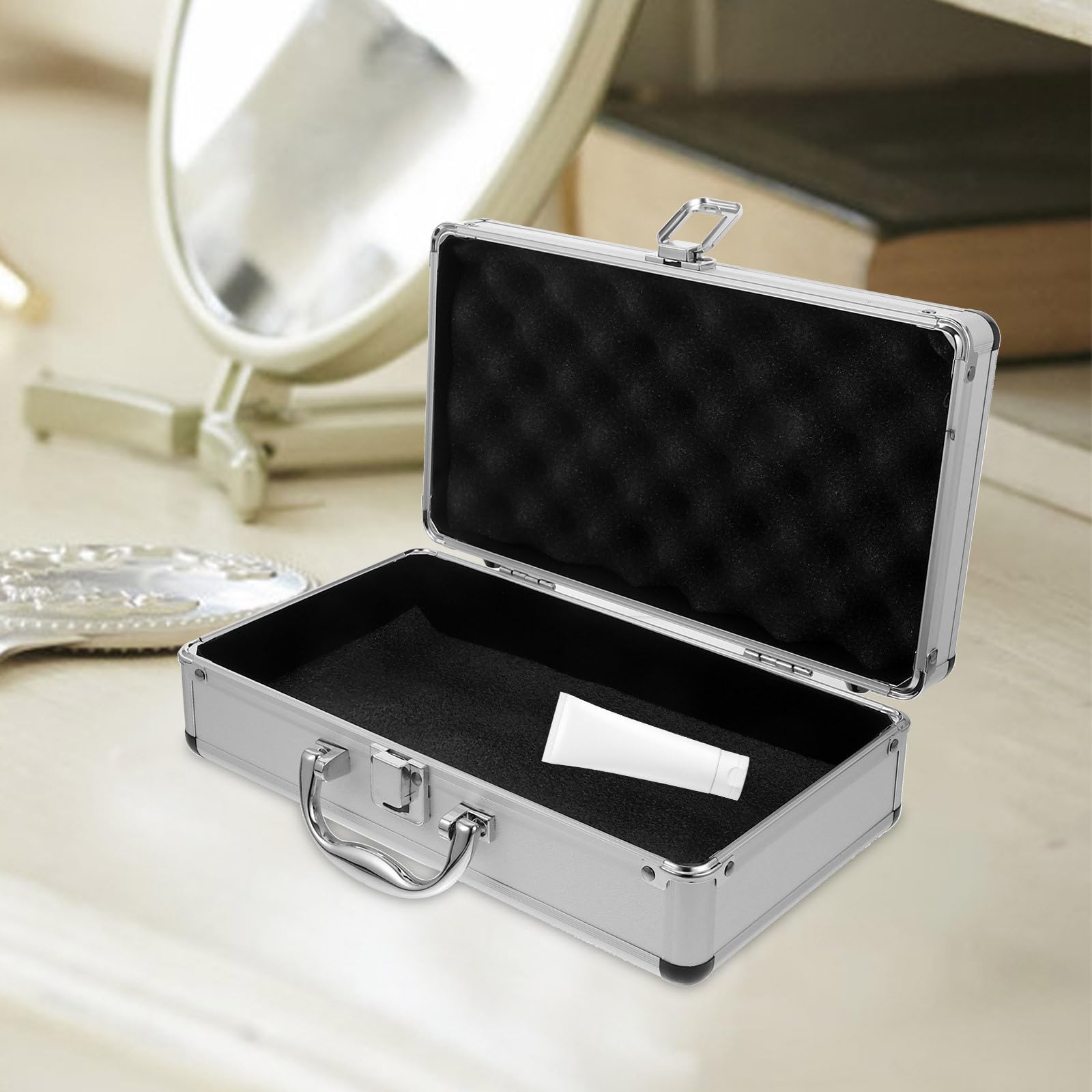 Valigetta Portatile Multiuso Serratura in Lega di Alluminio e Manico, Grande Capacità per Officina e Viaggio Outdoor