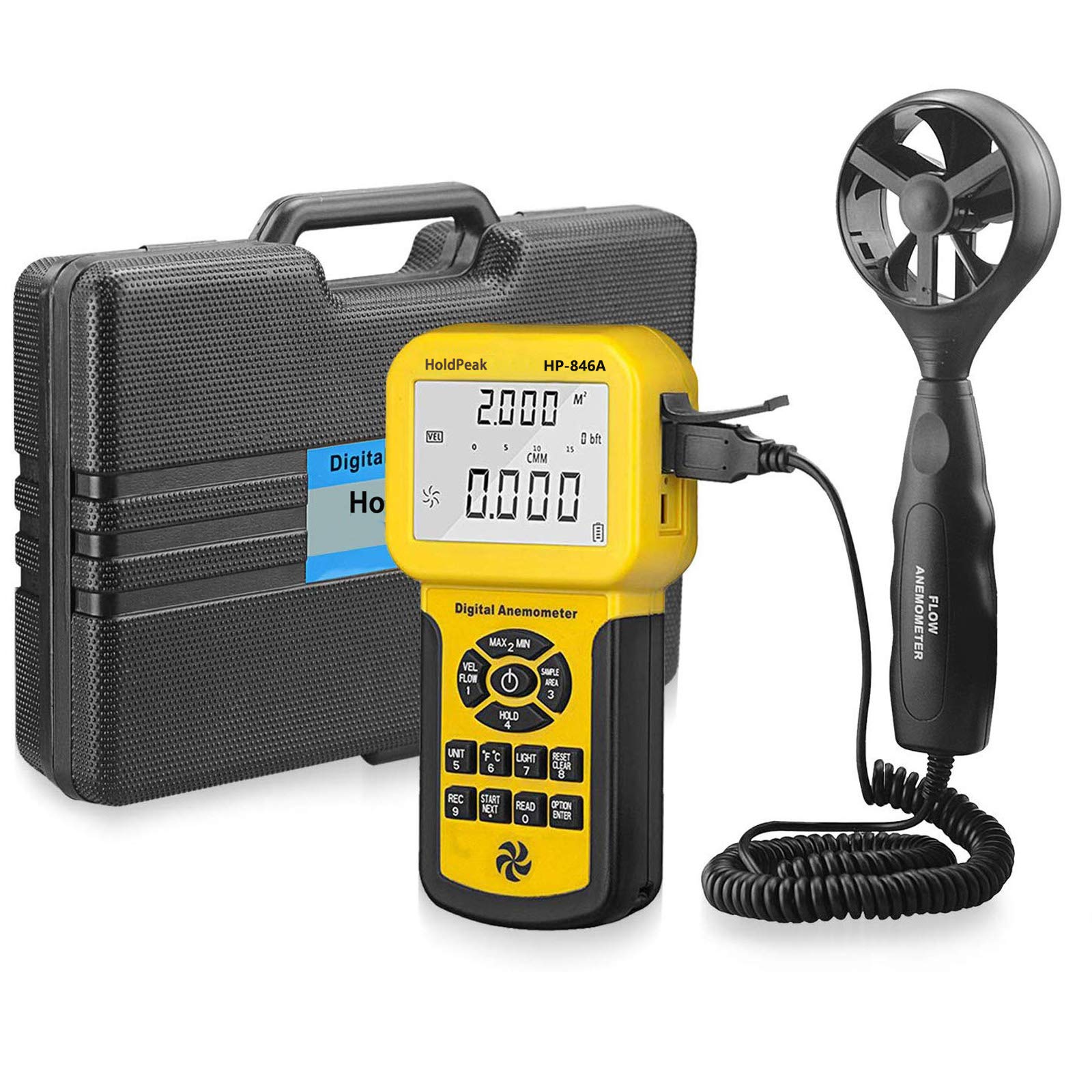 Buy HP846A Digital Anemometer Handheld CFM Pro,Used for High Precision