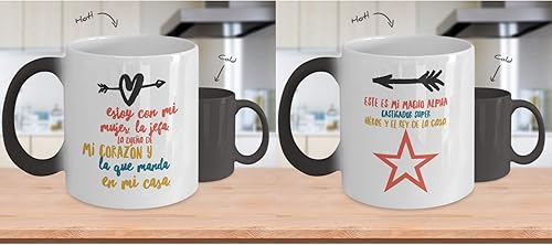 Regalo para Esposa | Taza de Cafe para la jefa de la casa | Perfecto regalo para novia, enamorada y fiance | Vaso con afirmaciones positivas,