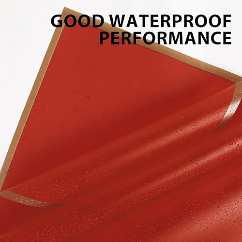 Miniatura 3 de NESCCI Papel de regalo de flores de 20 hojas, papel de regalo de ramo floral impermeable, suministros de floristería, papel de embalaje para boda,