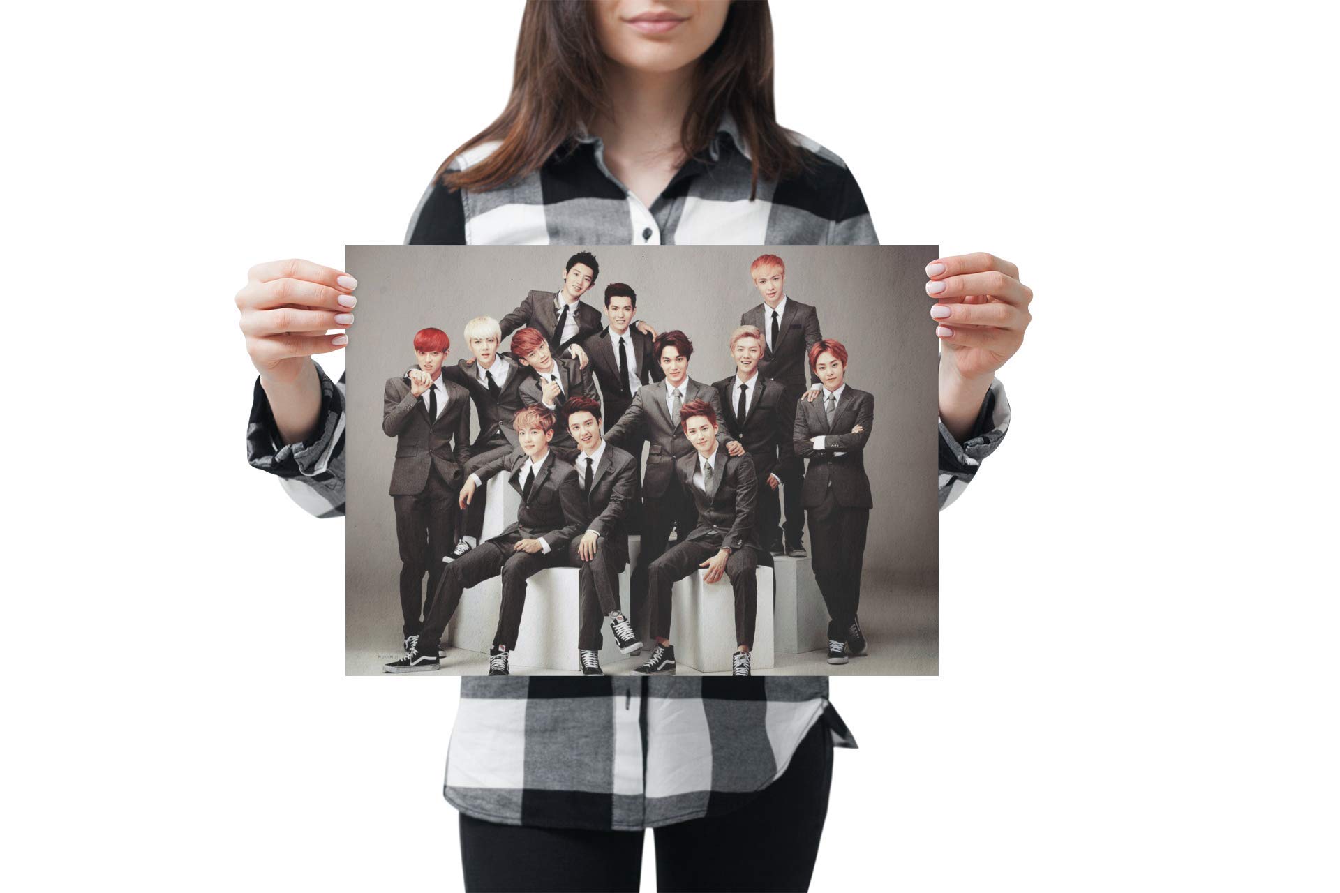Adullam Paper EXO K-pop Album Poster for Girls (A3 Size, White)