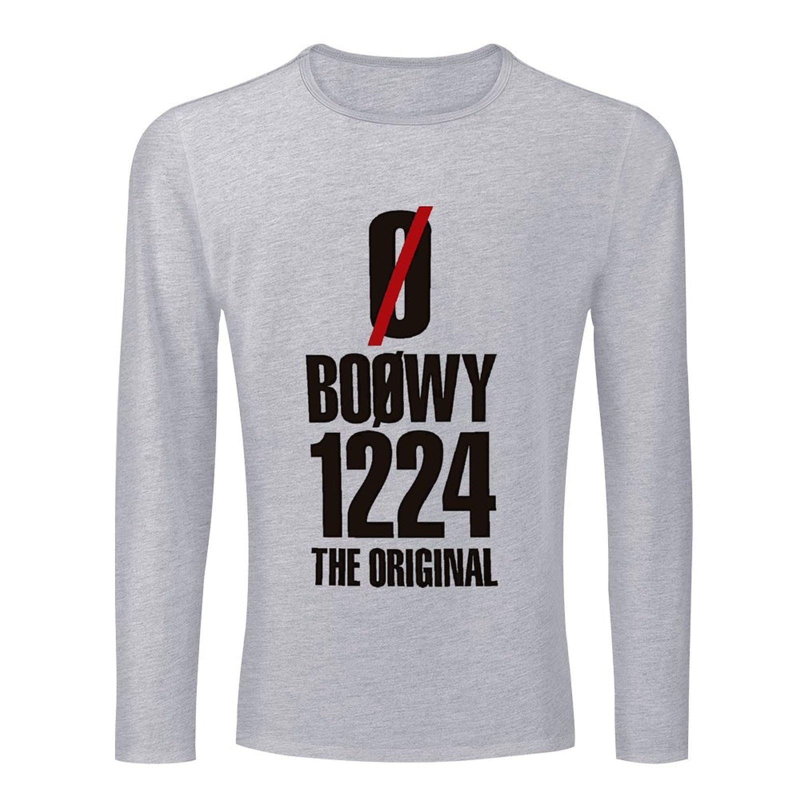Amazon.co.jp: メンズ 長袖Tシャツ ボウイ Boowy Boøwy ロングTシャツ