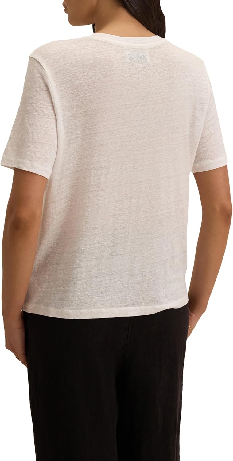 Velvet by Graham & Spencer Women's Heritage Linen Knit T-Shirt by Cleo Wade - Image 3