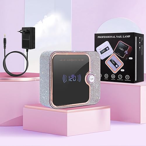 Miniatura 7 de Luz UV para uñas, lámpara de uñas UV recargable, lámpara de secado rápido de uñas, esmalte de uñas de gel, luz UV, sincronización arbitraria de