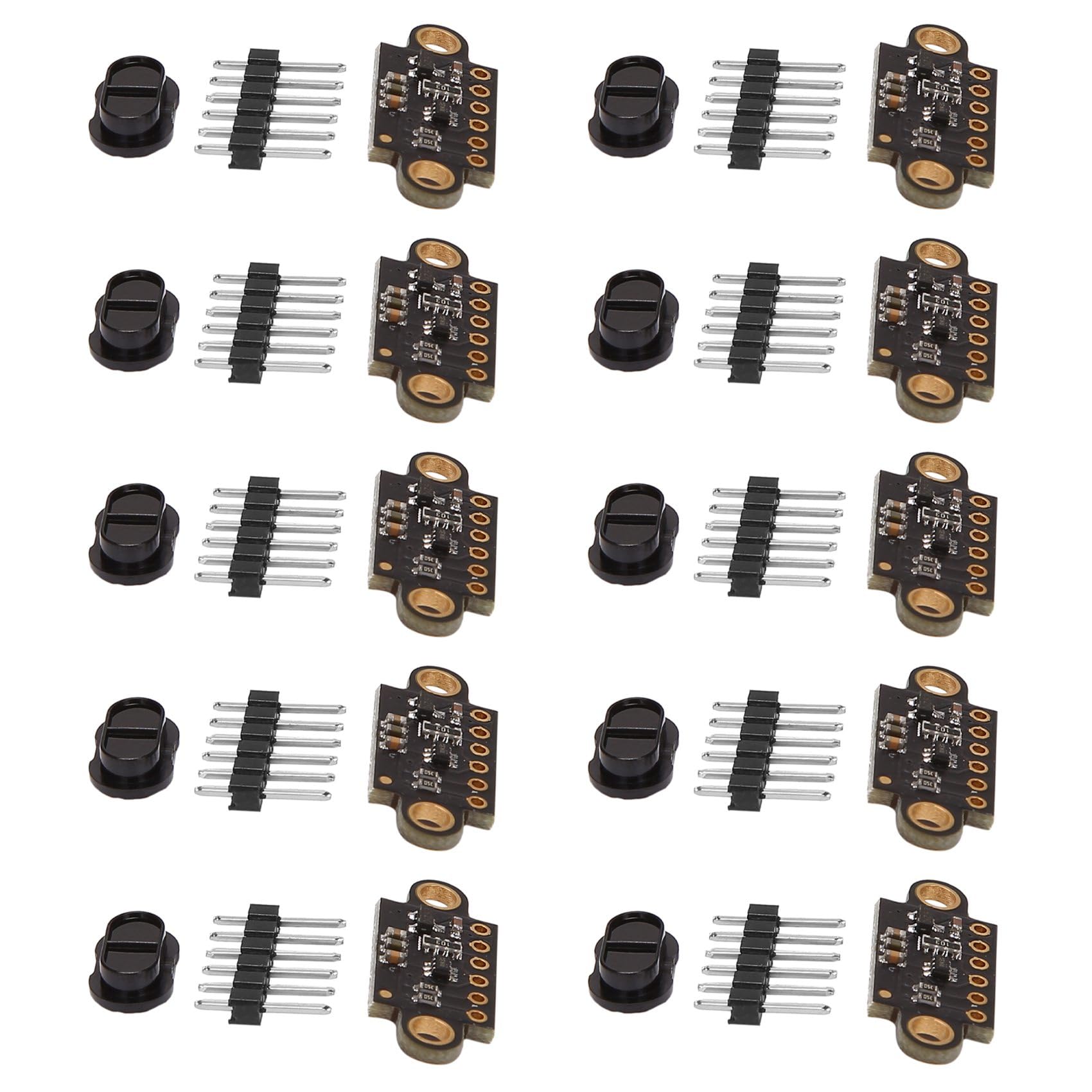 Jnchdghwa Black 10X Vl53l1x Ranging Flight Time Sensor Module 3V-5V Distance 400Cm Measurement Extension Board Module For