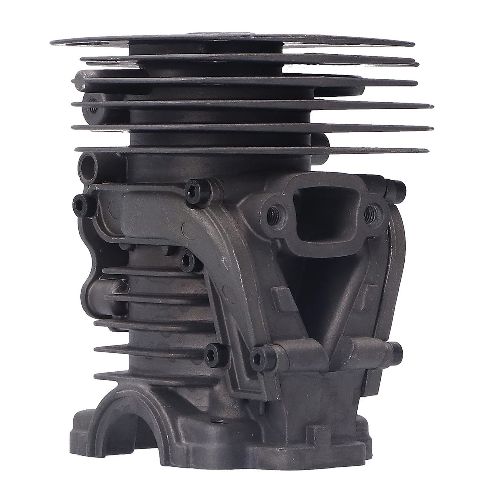 KANASI Zestaw tłoka cylindra, część zamienna ze stopu aluminium o wysokiej zawartości krzemu o średnicy 44 mm do konserwacji piły łańcuchowej 445 450 450e