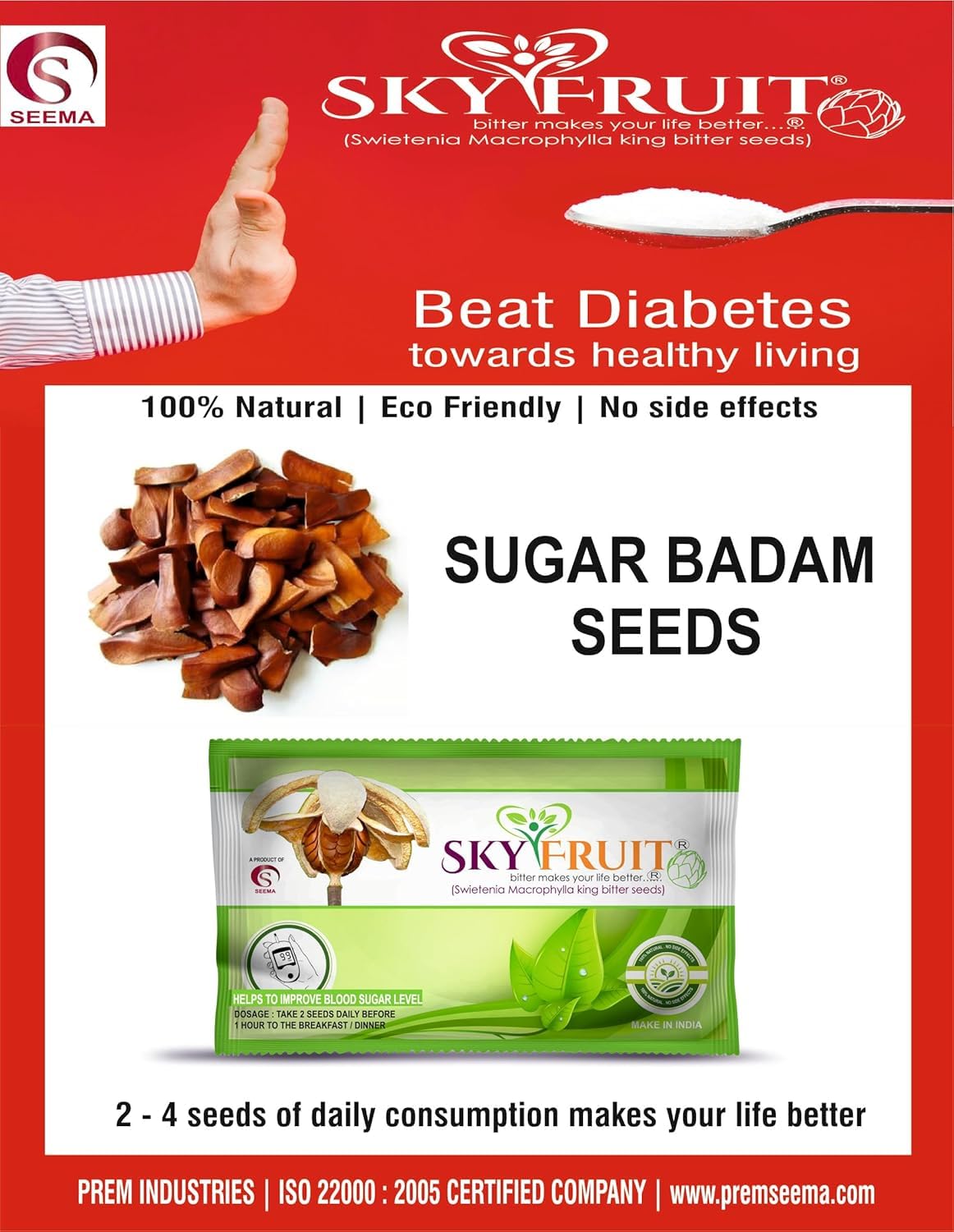 Seema UnPeeled Kadwa Badam Sugar Badam a Natural Way to Control Diabetes, 50 Grams (B09NSP8SF7) Amazon Price History, Amazon Price Tracker