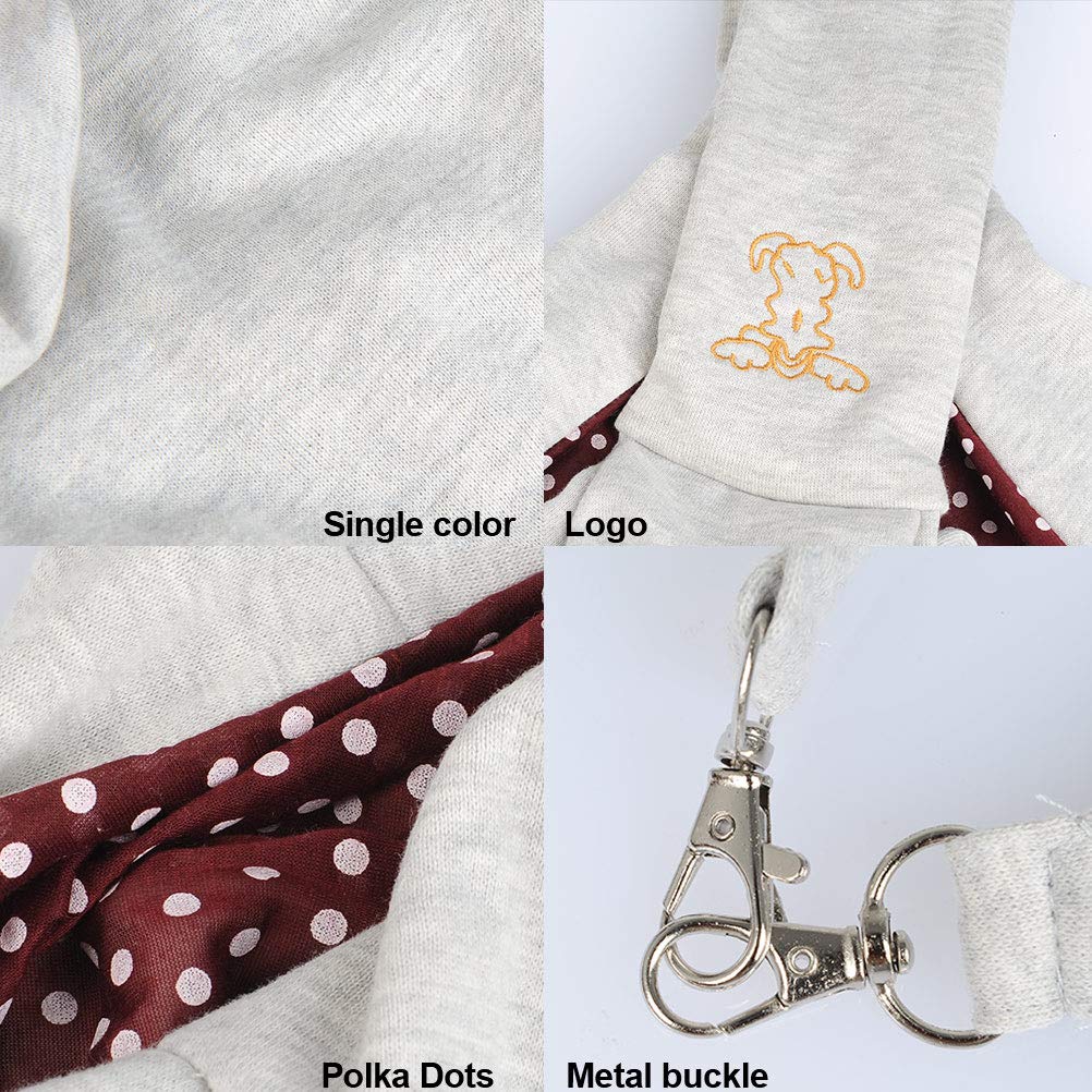 BUYGOO Borsa da Viaggio per Cani Trasportino da Passeggio, Trasportini Tracolle Animali Trasportino a Tracolla Reversibile Borsa, Portante Borsa da Viaggio Lavabile, Ideale per Cani o Gatti Piccola