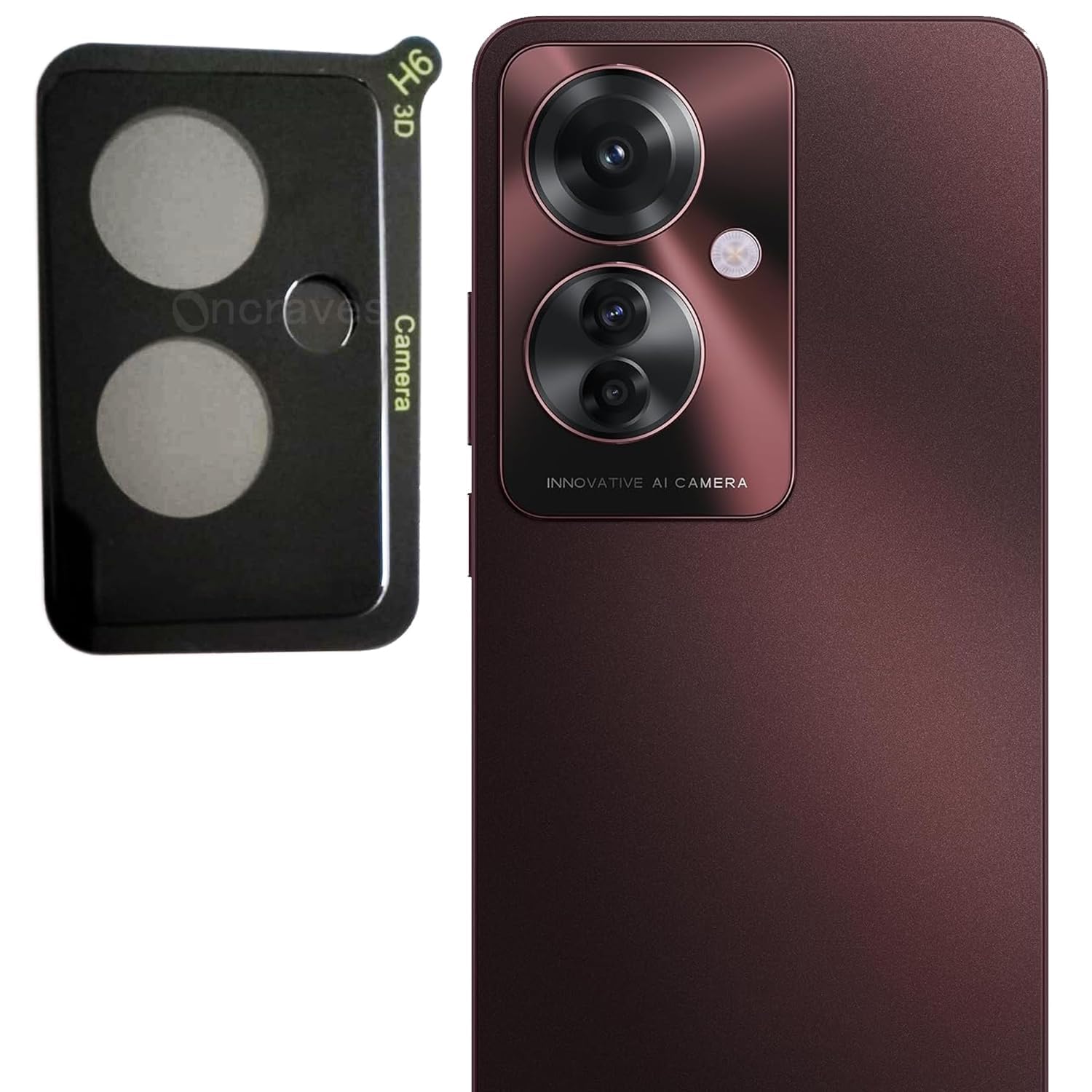 MULTRONICS Tempered Glass Oppo F25 Pro 5G 3D Back Camera Lens Protector For Oppo F25 Pro 5G (Black) (B0D29RQQPK) Amazon Price History, Amazon Price Tracker