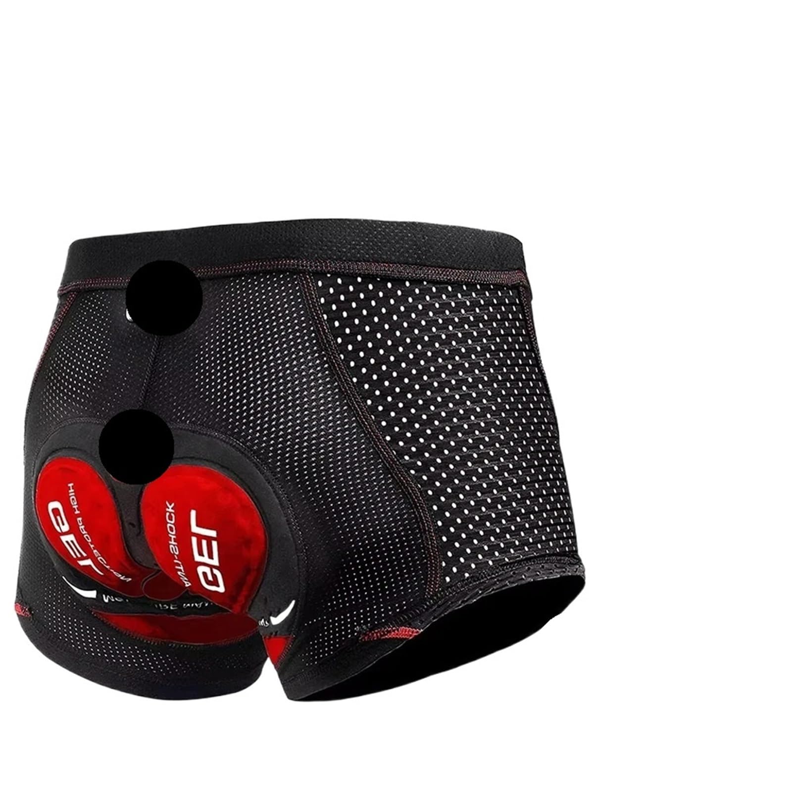 Pantaloncini da Ciclismo 2 Pezzi Pantaloncini da Ciclismo Uomo con Imbottitura in Gel 5D, Traspiranti e Antiscivolo, Pantaloncini Bici Corsa(Red,S)