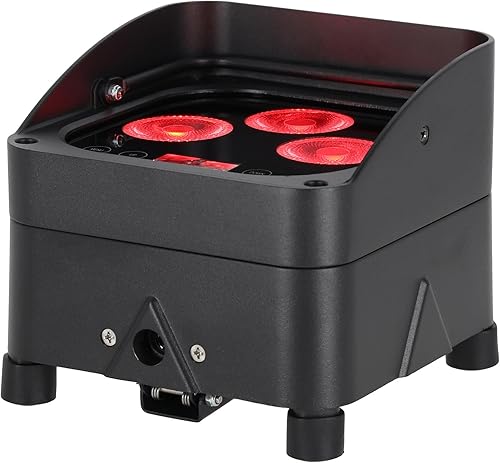 Miniatura 3 de Rockville Wet PAR 50 - Luz LED impermeable para DJ, 25 W, DMX inalámbrico, control remoto RF, RGBWA+UV, funciona con batería, clasificación IP64,
