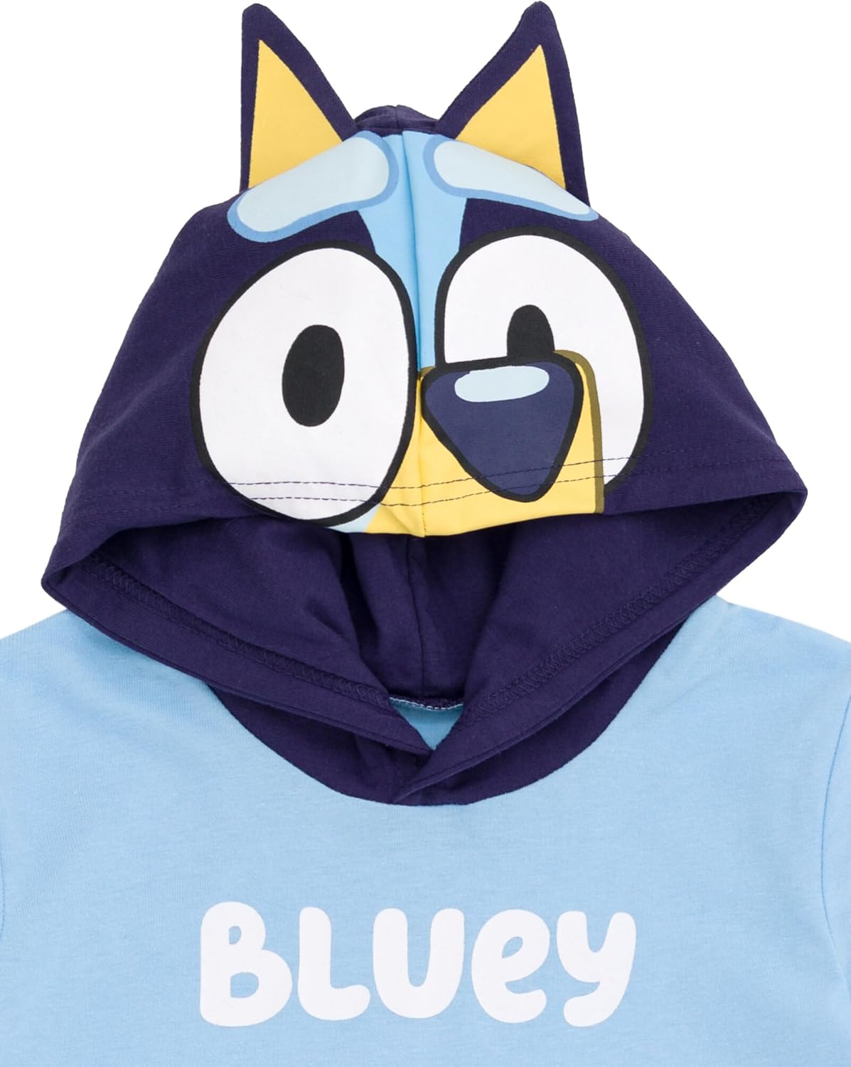 Bluey Hooded Cosplay T-Shirt and French Terry Shorts Outfit Set Toddler to Little Kid - Image 6