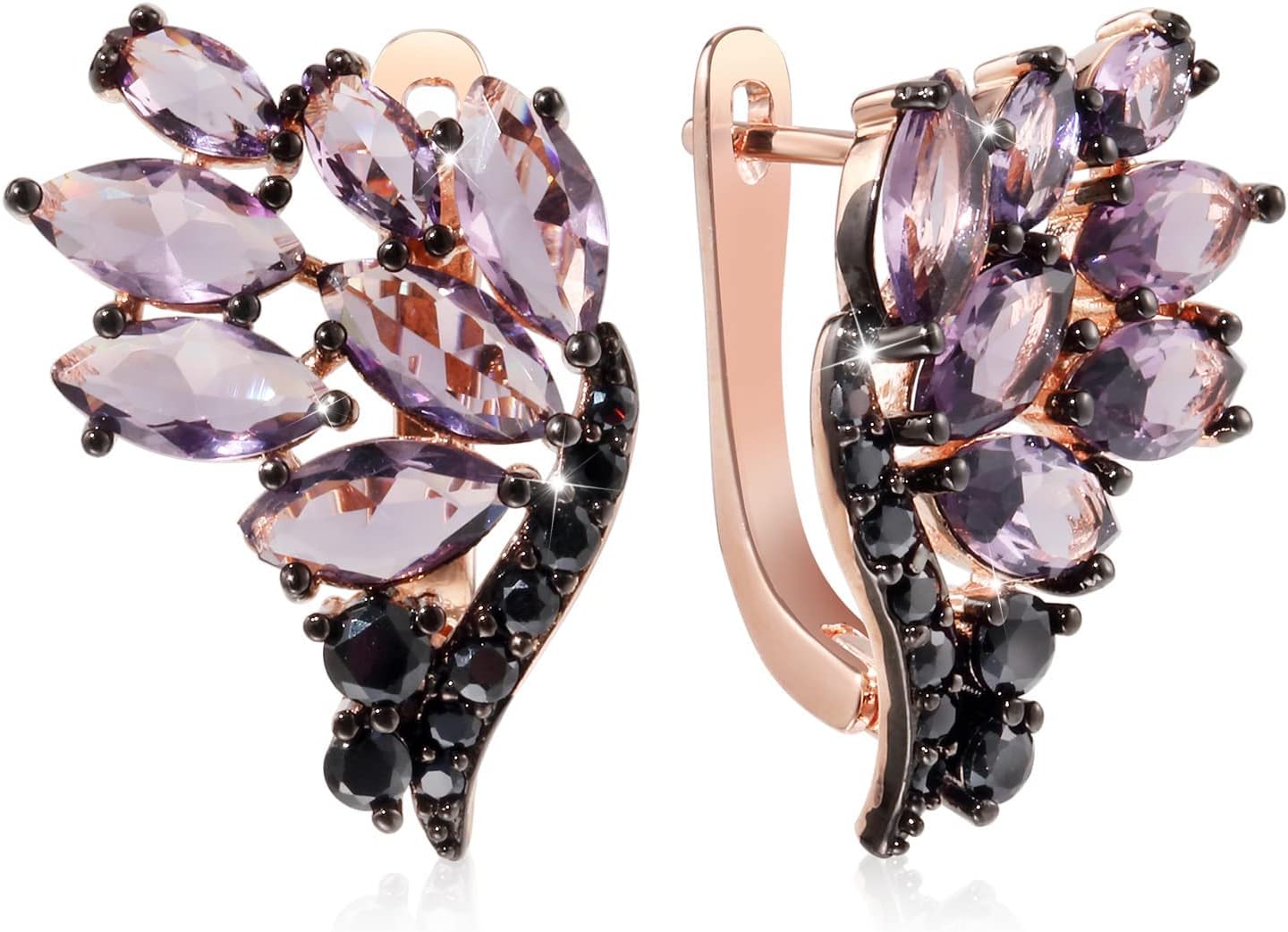 Richapex 18K Gold Earrings for Women Trendy, Butterfly Earring for Women Gold Hoop Earring, Gold Butterfly Earrings Hypoallergenic Stud