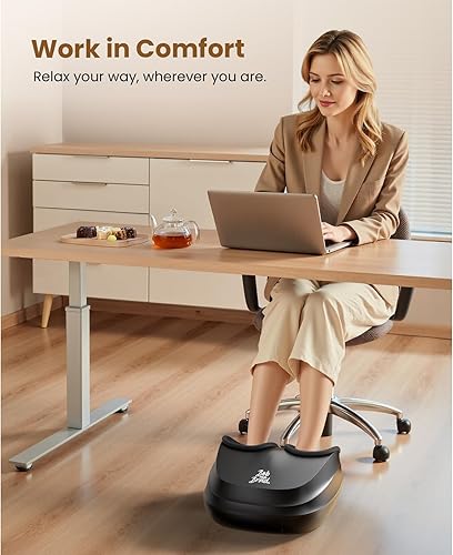 Miniatura 6 de BOB AND BRAD Masajeador de pies con calor, amasamiento profundo Shiatsu y compresión de aire para fascitis plantar, máquina masajeadora eléctrica de