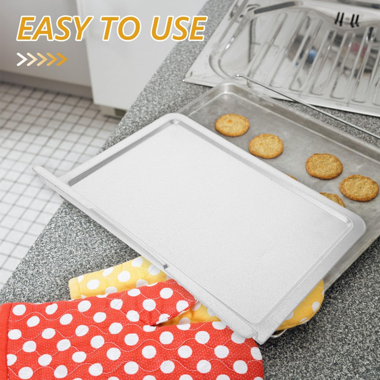 Electric Oven Drip Pan 15L Metal Oil Catch Tray for Baking Roasting Grilling Kitchen Household Use 11.22X9.25X0.87 Inches