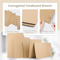 Vista 2 de Golden State Art, paquete de 10 hojas de cartón corrugado de 9 x 12, insertos de cartón, capas de cartón plano para embalaje, envío o manualidades
