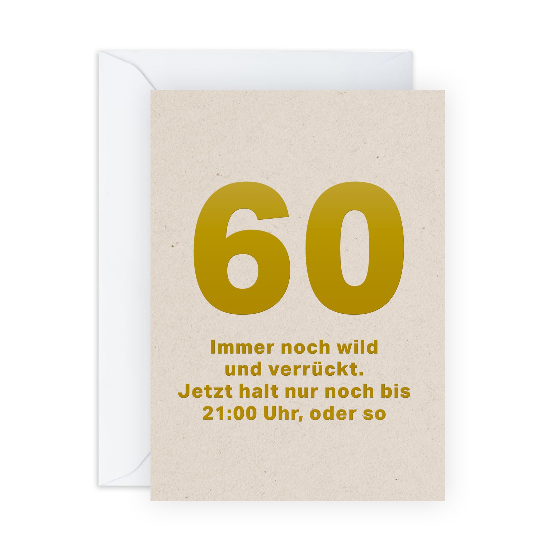 Huxters Geburtstagskarte – Lustig & Frech Für 60. Geburtstag (Männer/Frauen), 350 G/m² Papier