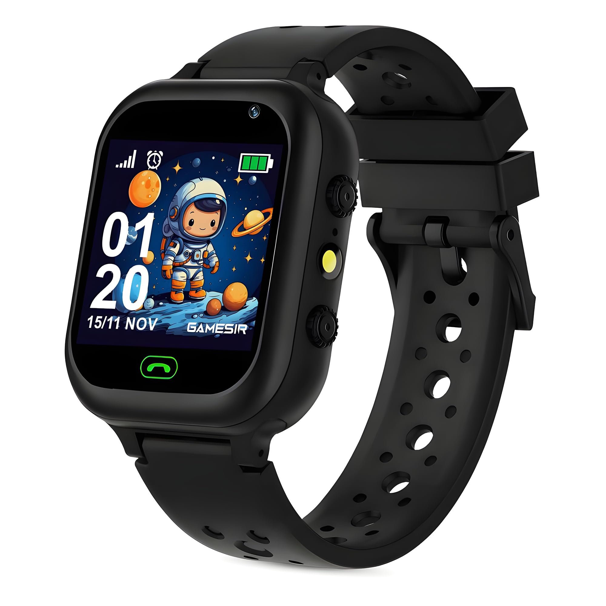 GAMESIR Q15 Kids Smart Watch 1.44" TFT Display 3G /4G SIM Support, Learning & Gaming Apps, Gifting Watch, Waterproof, GPS Tracking, 2-Way Bluetooth Calling Features Smartwatch for Boys & Girls (Black)-image-25