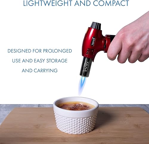 Miniatura 6 de LOGIX 20911 - Encendedores de antorcha, antorcha de cocina para crema brûlée, butano recargable, mini, antorcha culinaria