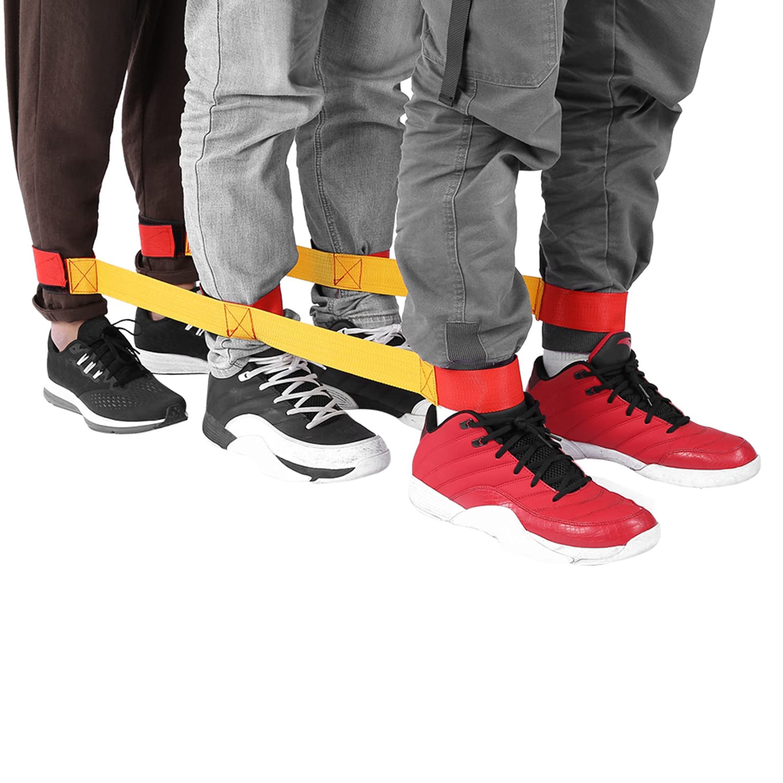 Circle Running Rope Team Fastening Tape Teamwork Sports Running Rush Game Interactive Lawn Game (Regular version for 3 people)