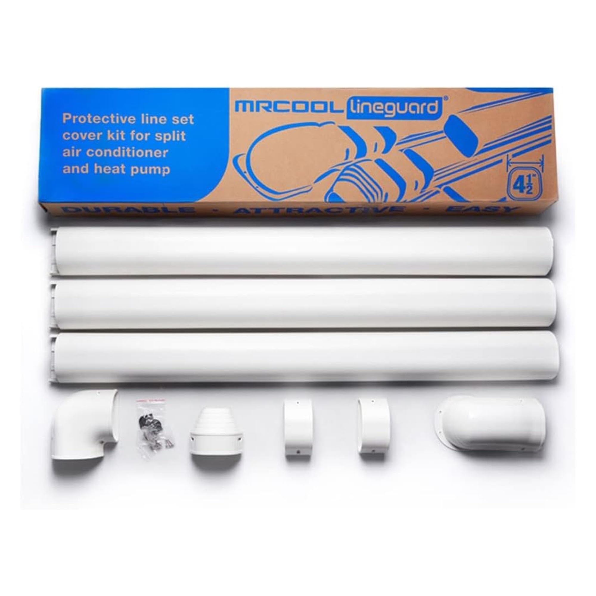 MRCOOL LineGuard 4.5 Inch Line Set Cover Kit, 12 Feet