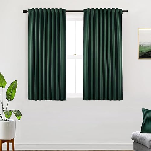 Miniatura 42 de SHINELAND Cortinas opacas de 102 pulgadas para sala de estar, cortinas opacas con pestaña trasera de 102 pulgadas de largo para dormitorio, Crema