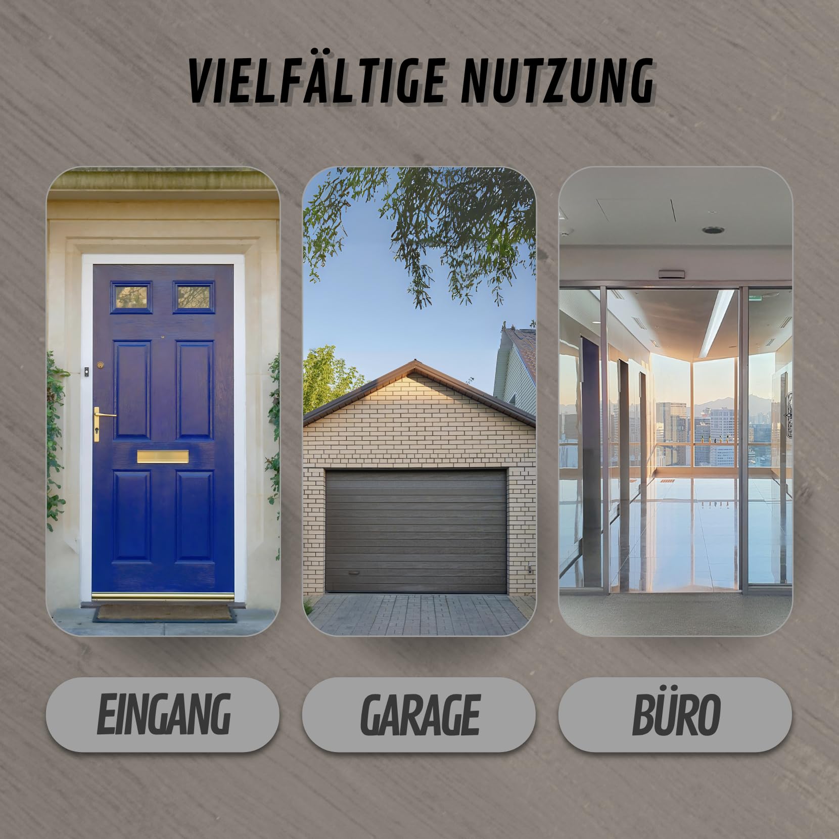 3er-Set: Gleichschließende Messing-Doppelzylinder 30/30 mm (60 mm), ein Schlüssel für alle Zylinder, inkl. Schlüssel und Schrauben, für Haus- und Garagentüren