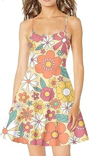 Women's Summer Sleeveless Casual Swing Dresses with Loose Fit Beach Sundress