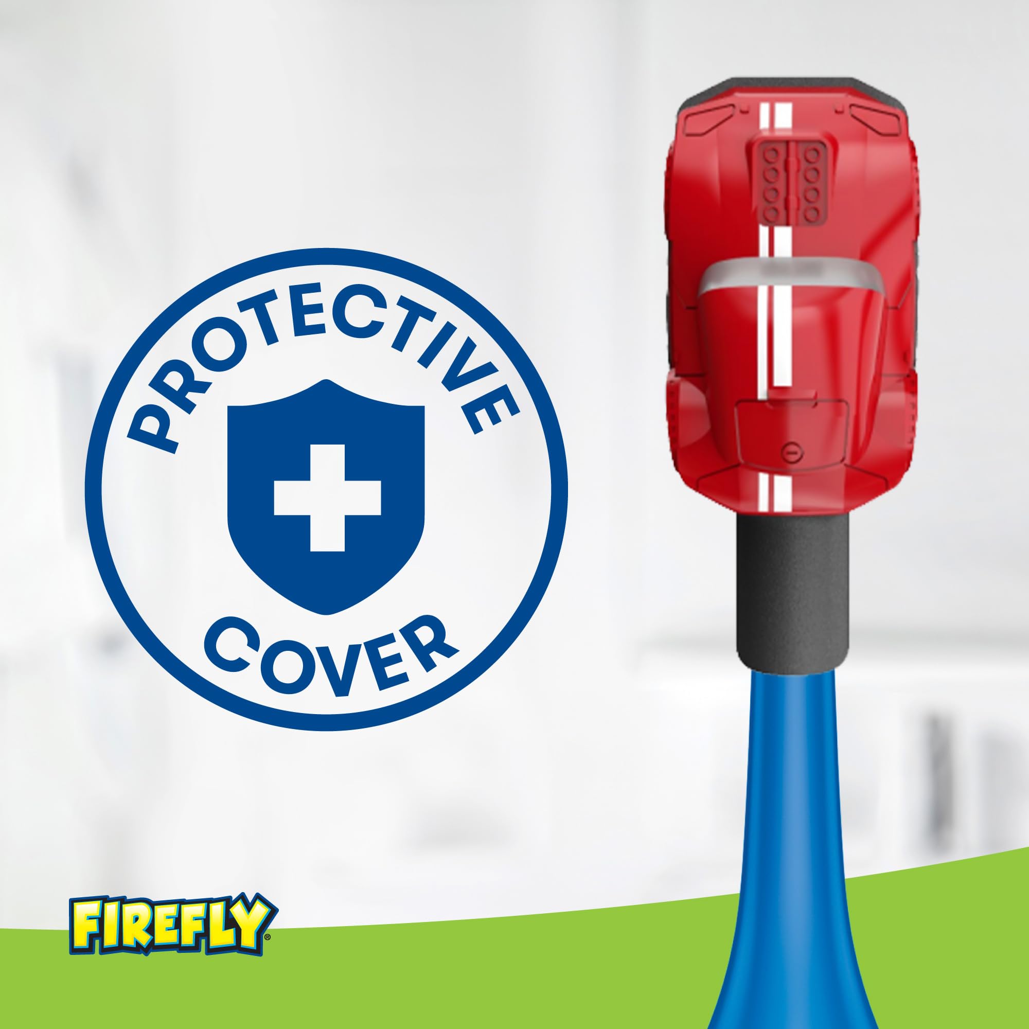 Firefly Sonic Hot Wheels - Spazzolino da denti sottile con ricarica USB e custodia antibatterica, dai 3 anni in su, 1 confezione