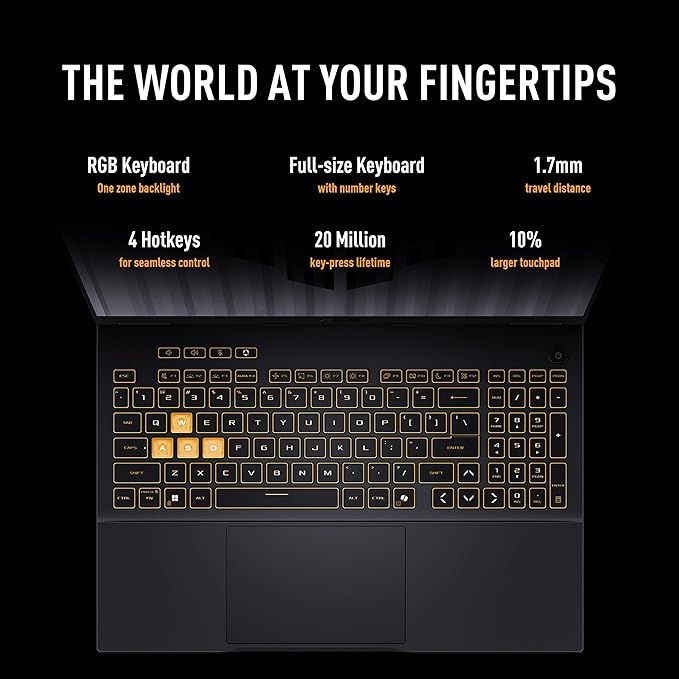 ASUS TUF Gaming F16 2025 Laptop 16" FHD+ 165Hz Intel i7 RTX 5050 miniatura 8