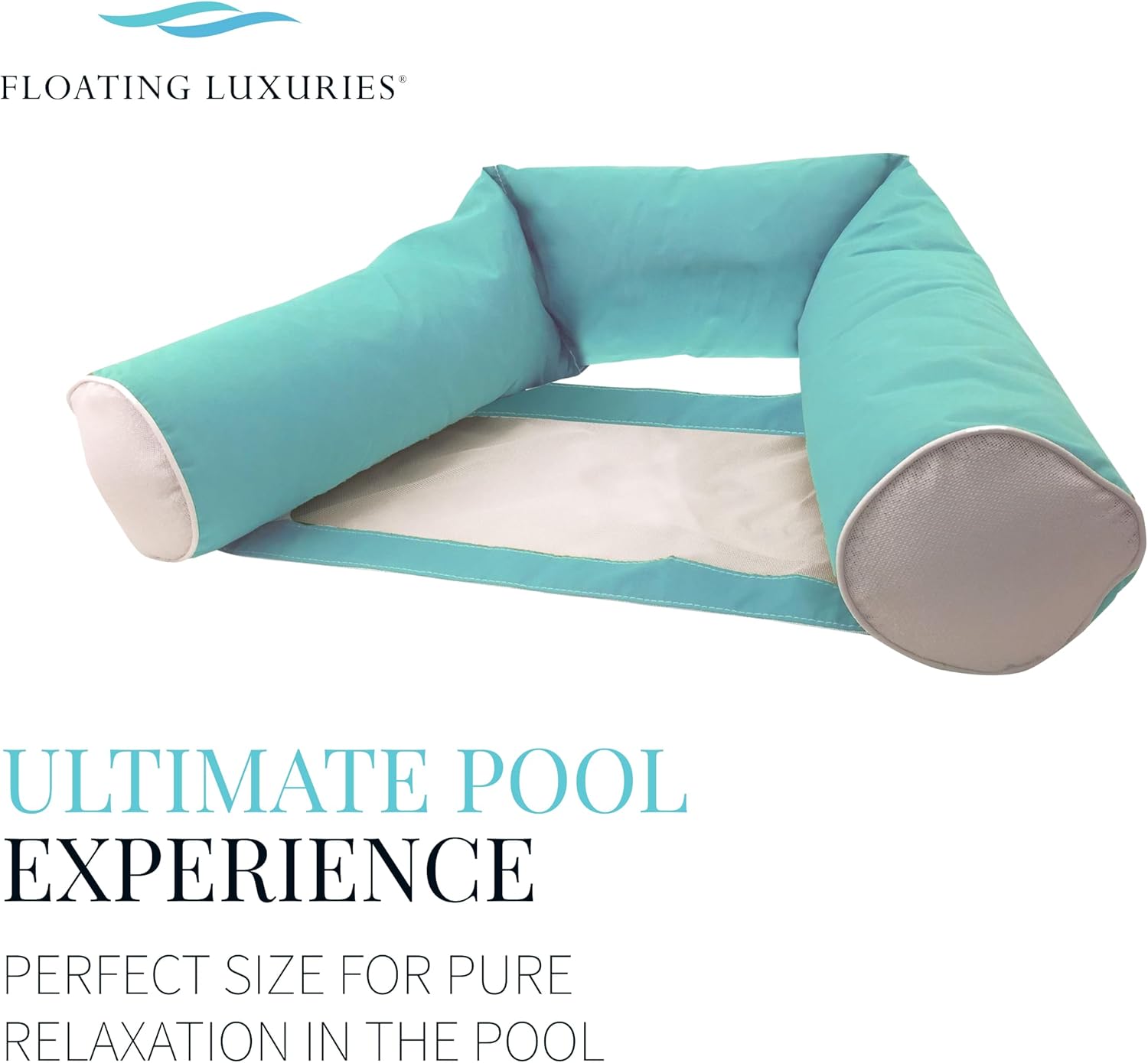 Floating Luxuries Kai Seat Pool Hammock, Adult Pool Chair Float, Fade-Resistant Marine Grade Fabric, Resort Like Comfort