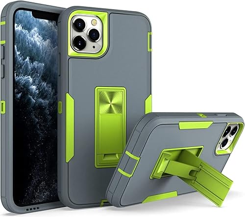 wulibox Funda de diseño profesional para iPhone 11 Pro Max con soporte, protección contra caídas de grado militar, apta para soporte magnético de