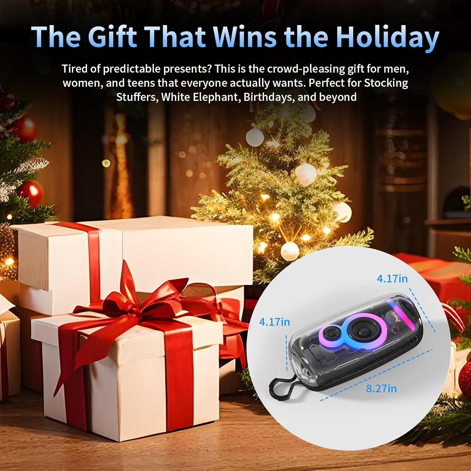 Portable Bluetooth Speaker with Punchy Bass & RGB Lights, Dual 10W Loud Sound, IPX6 Waterproof, TWS, Long-Lasting Battery, 2026 Rugged Shower Speaker for Outdoor, Home, Beach, Party, Gift Ideas 8 71eR2saPNSL. AC SL1500