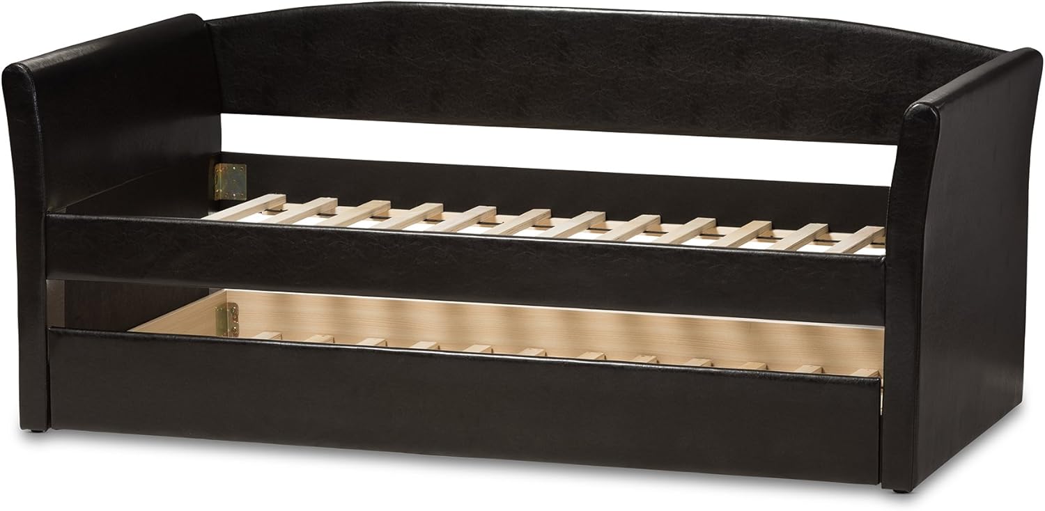 Baxton Studio 424-7306-AMZ Daybed, Twin, Black