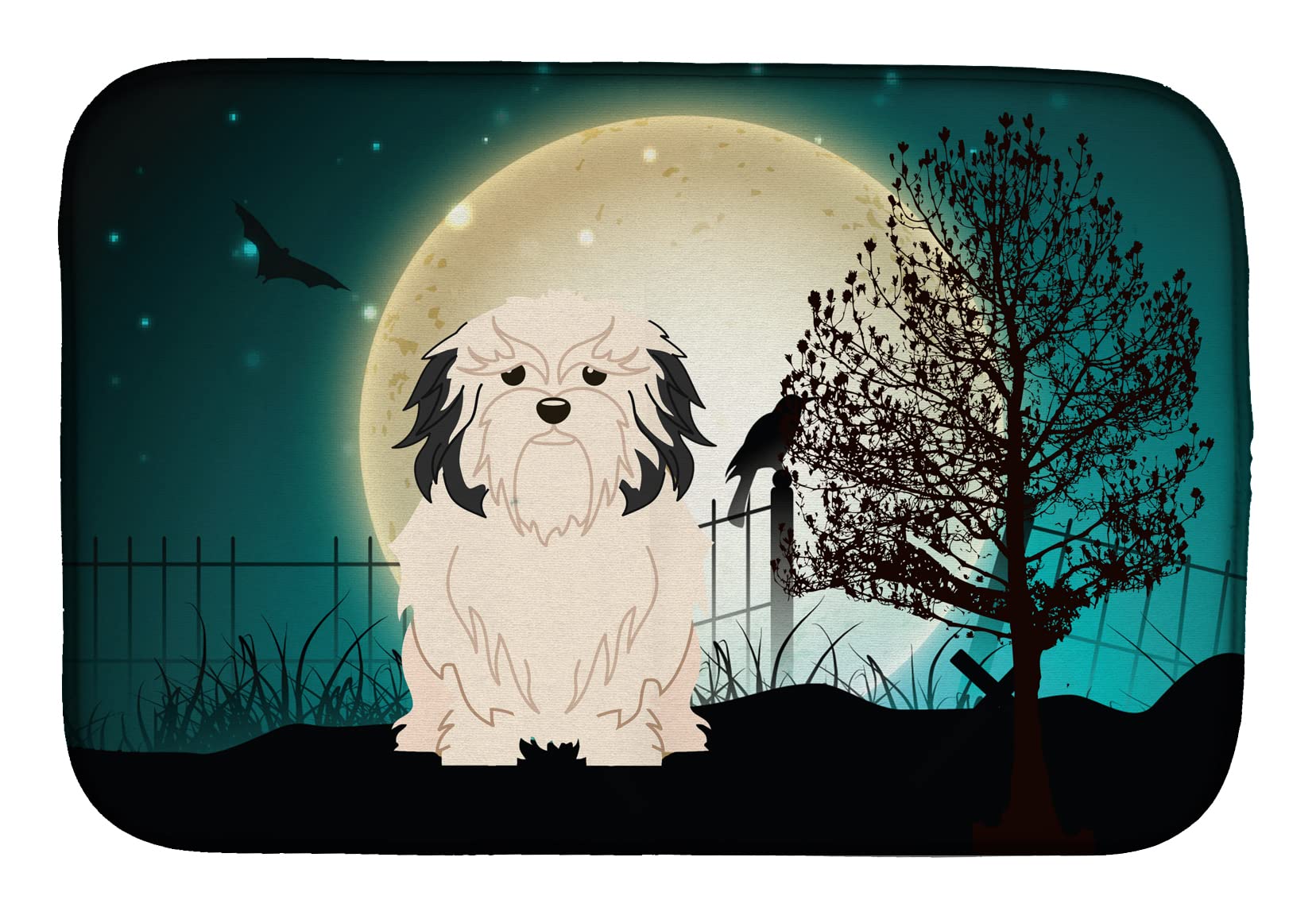 Tapis vaisselle Halloween Caroline's Treasures pour protéger le plan de travail des rayures