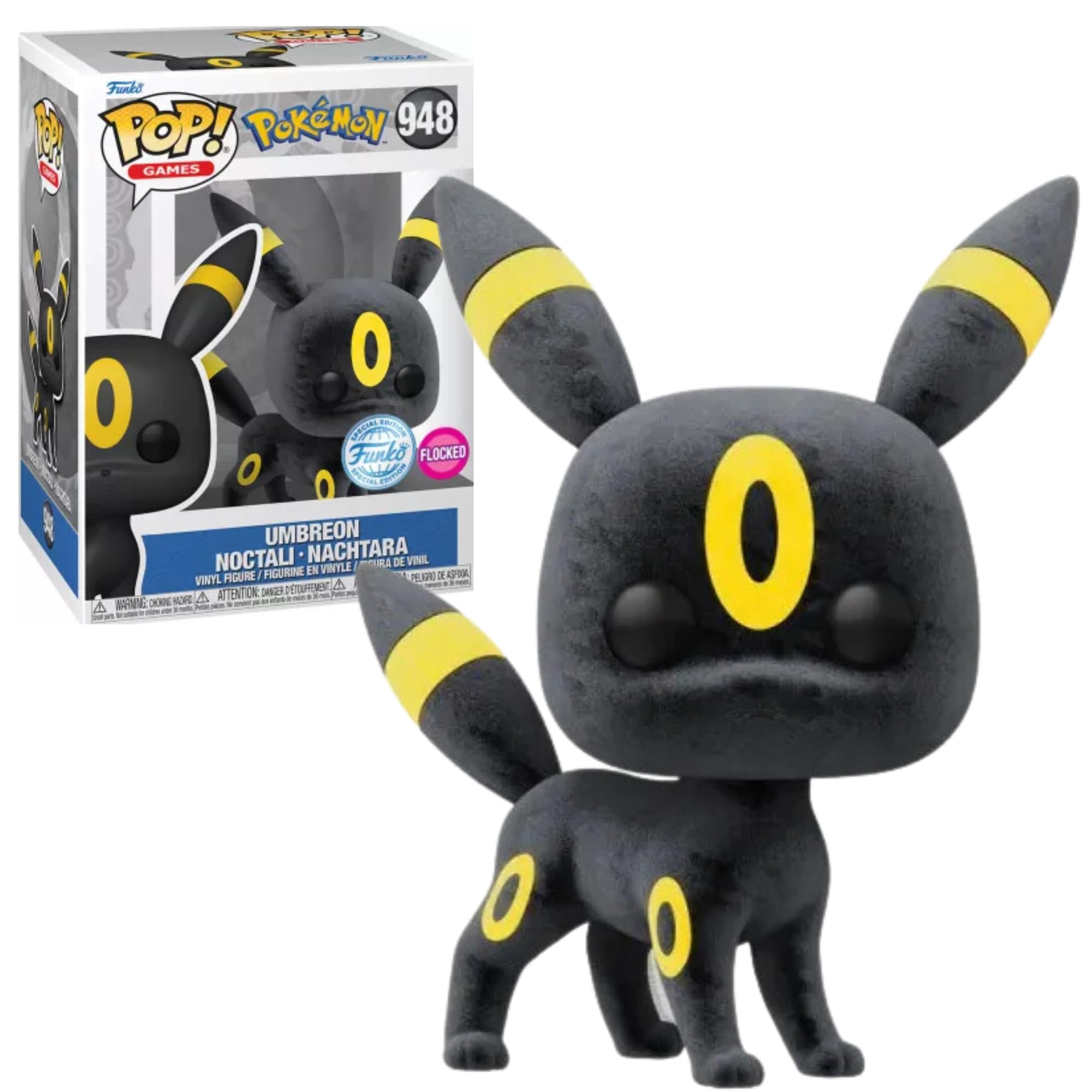 Amazon.com: Funko Pop Pokemon Umbreon Noctali with Fur #948 - Exclusive  Flocked Special Edition - Pop Figure : Toys \u0026 Games
