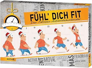 Roth R80245 Fühl Dich Fit Adventskalender, verschiedene Materialien, Farbe, 50 x 35 x 4 cm