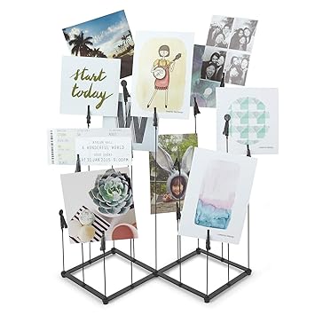 Umbra Steel Crowd Photo Display (24.13 cm x 4.44 cm x 31.11 cm, Black)