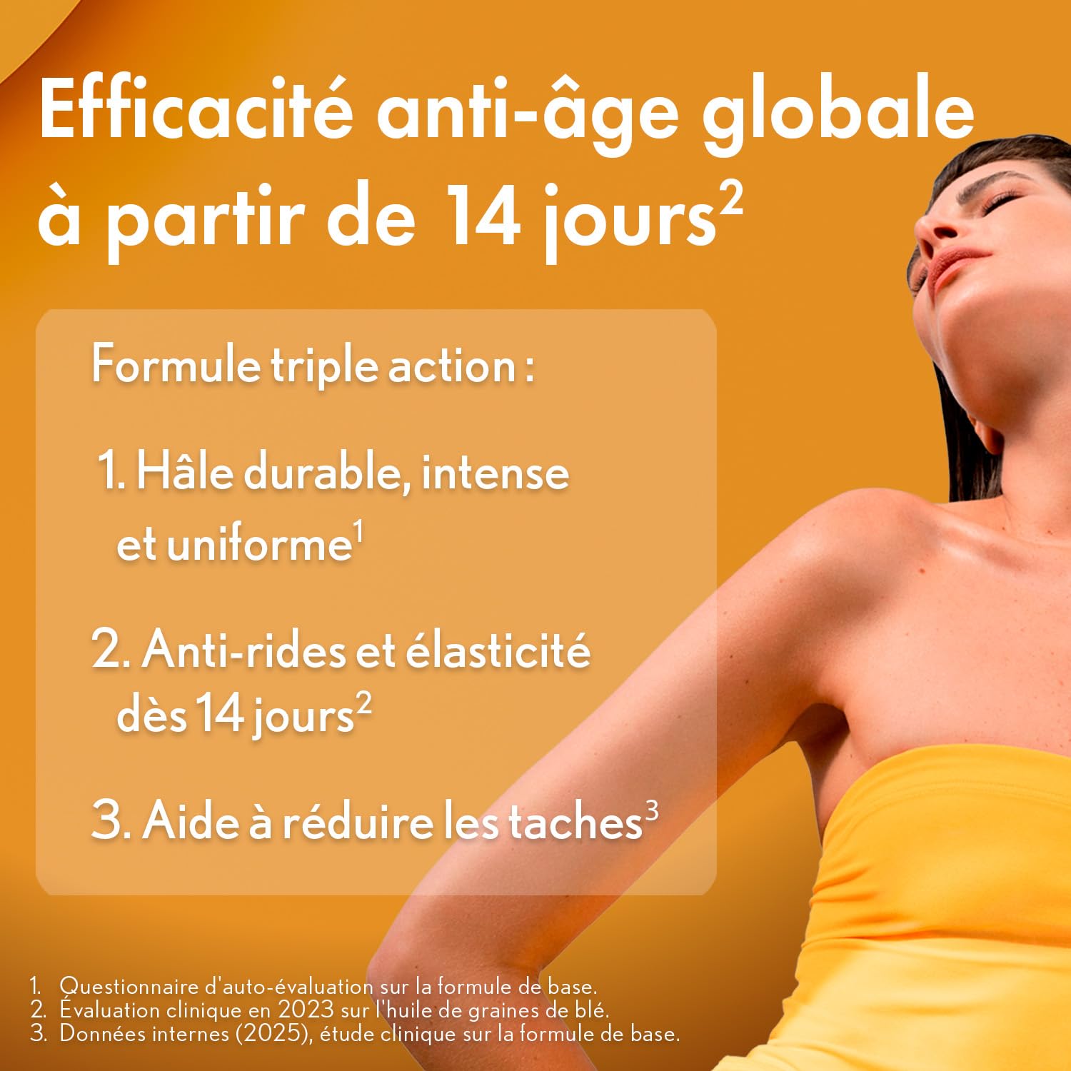 Oenobiol Sun Expert Préparateur Solaire 3-en-1 - Triple Action - Protection Cellulaire - Hâle Intense - Anti-Âge Global - Prouvé Cliniquement - Complément Alimentaire - 2 x 30 Capsules Végétales