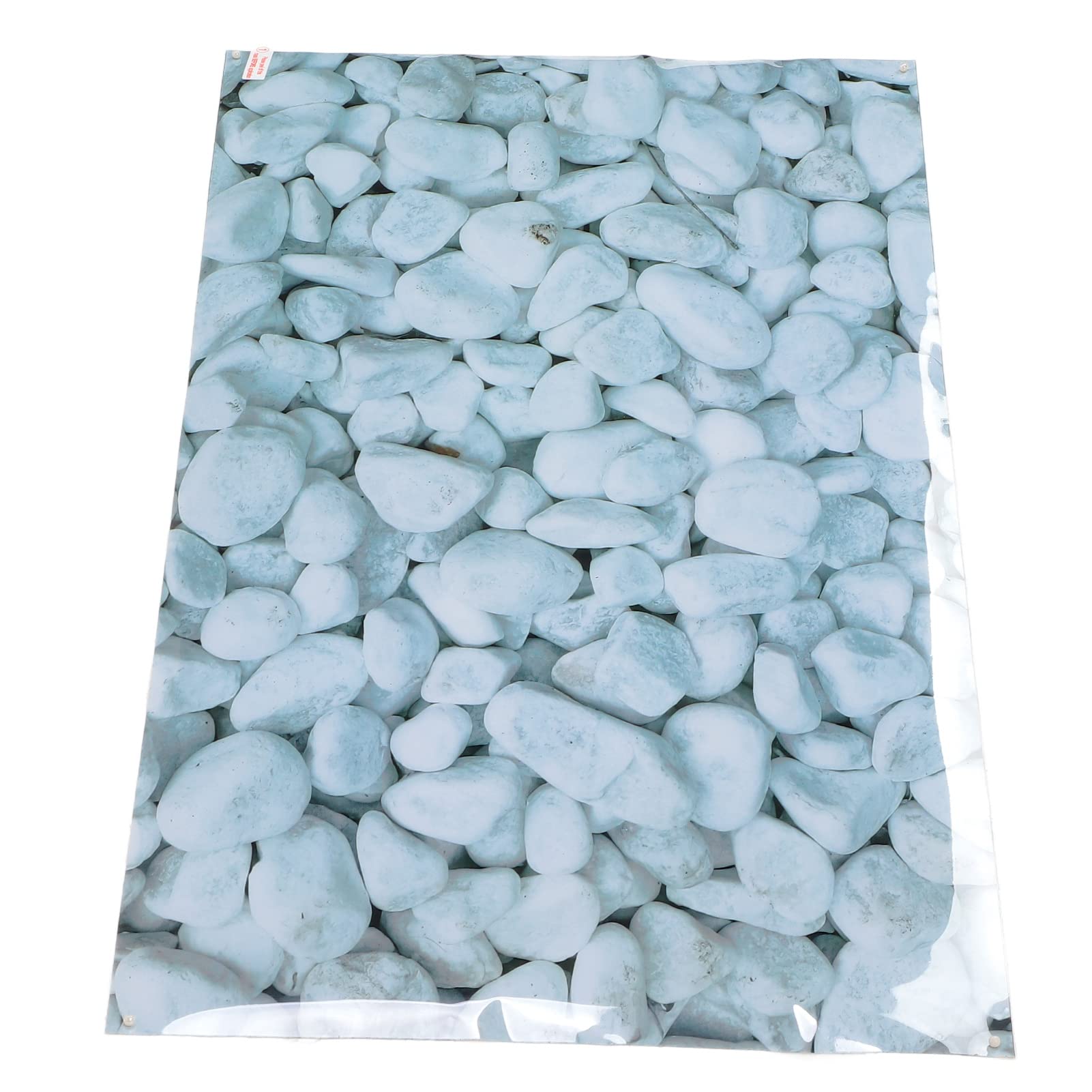 Pssopp Fits Most Aquariums, High Definition Images, PVC Material, Aquarium Background for Fish, with White Pebbles Pattern PVC Self Adhesive Wallpaper (122 * 50CM)