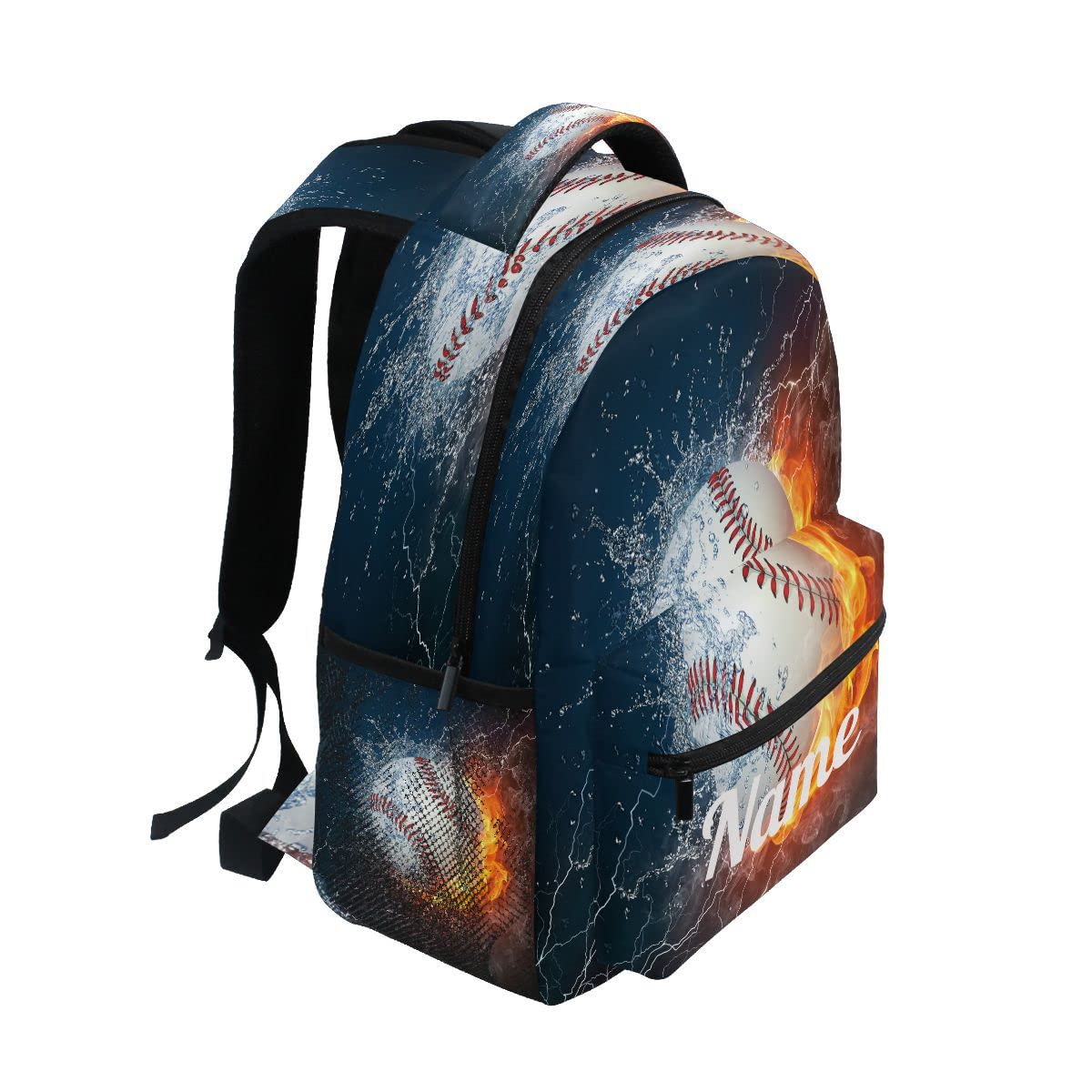 Custom1 - Mochila para niños con texto en inglés "Añade tu nombre", mochila para estudiantes primarias, bolsa para libros para niños y niñas, Personalizado1, talla única
