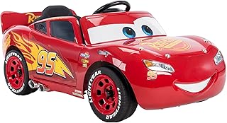 Huffy Disney Cars Lightning McQueen Voiture Électrique Enfant 3-5 Ans - 6v Voiture avec Lumières de Travail et Son